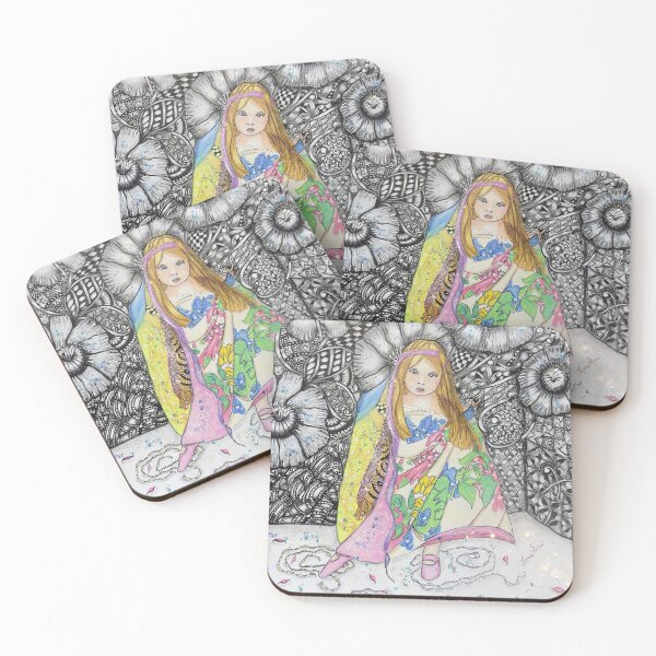 Item preview, Zentangle Bloom Girl designed and sold by LorieFossaArt.