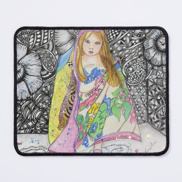 Item preview, Zentangle Bloom Girl designed and sold by LorieFossaArt.