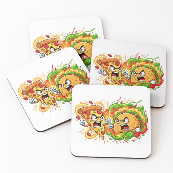 Item preview, Pizza Taco Food Rivalry designed and sold by Imaginarium of Chaos falcon88 .