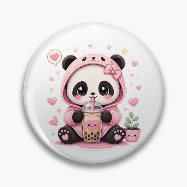 Item preview, Cute Kawaii Panda with Bubble Tea designed and sold by MySthore.