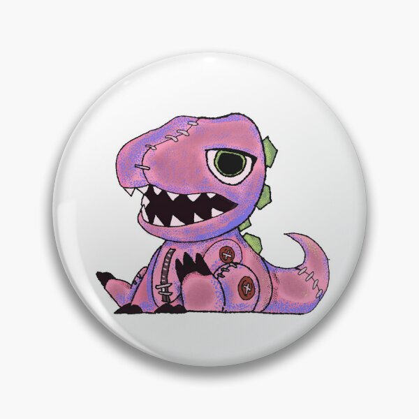 Item preview, Cute Zombie Dinosaur Plushie | Kawaii Gothic T-Rex Monster designed and sold by kuwagatamushi.