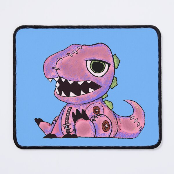 Item preview, Cute Zombie Dinosaur Plushie | Kawaii Gothic T-Rex Monster designed and sold by kuwagatamushi.