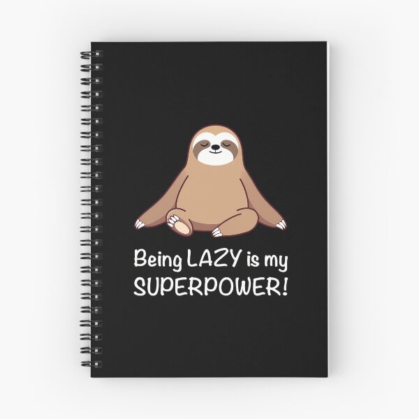 Item preview, Being LAZY is My Superpower! (on Black) designed and sold by PawsitiveMum3.