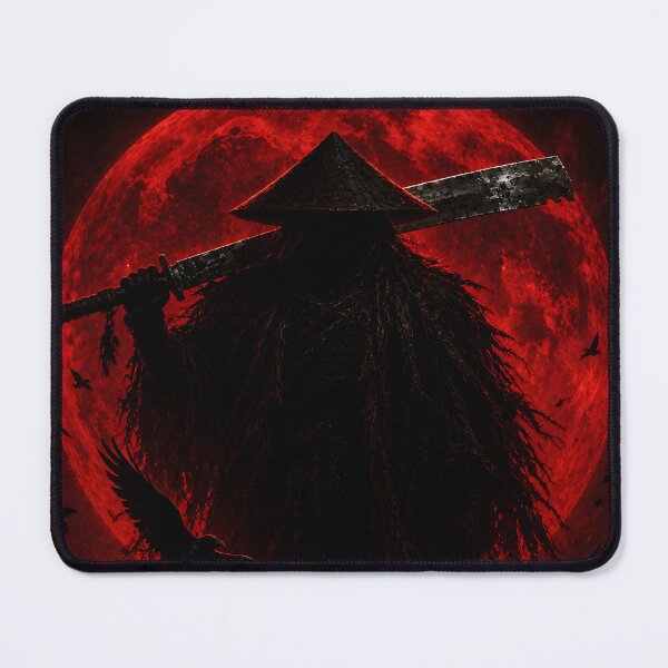 Item preview, Kubikiri Ronin Blood Moon Samurai Art designed and sold by MouradStudio.