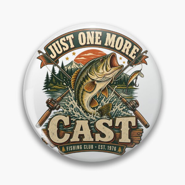 Item preview, Just One More Cast Vintage Bass Fishing Outdoor Club designed and sold by KerOo1.