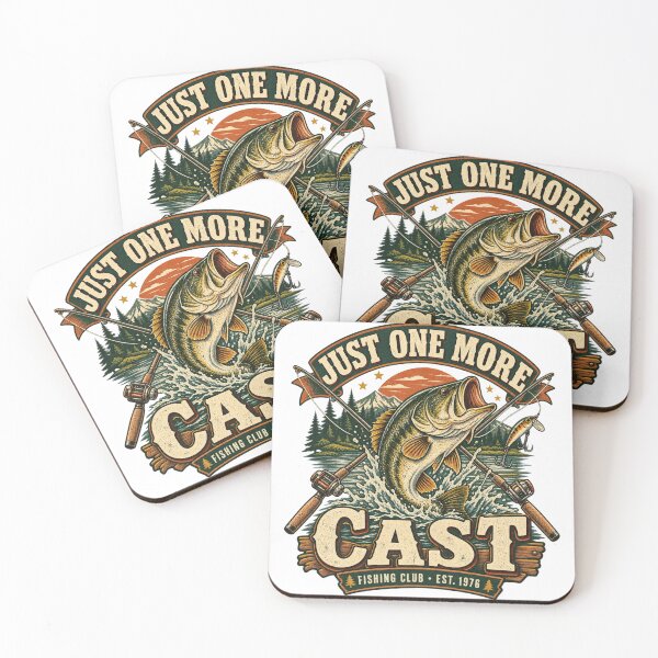Item preview, Just One More Cast Vintage Bass Fishing Outdoor Club designed and sold by KerOo1.