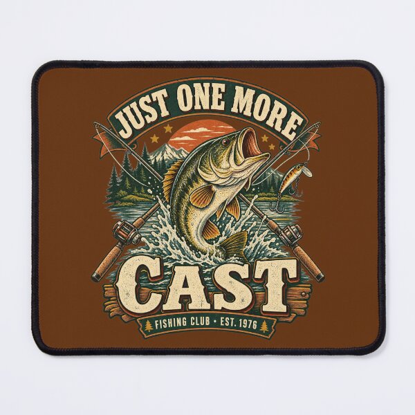 Item preview, Just One More Cast Vintage Bass Fishing Outdoor Club designed and sold by KerOo1.