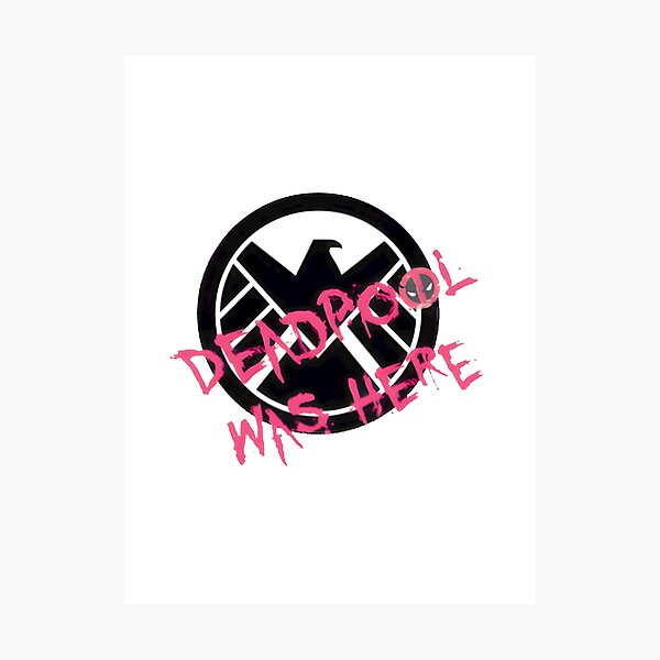 Item preview, Deadpool Was Here Shield ⭐⭐⭐⭐⭐ designed and sold by TheEdward.