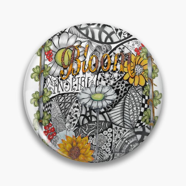 Item preview, Zentangle Bloom designed and sold by LorieFossaArt.