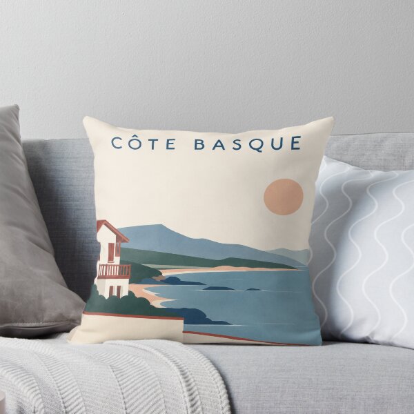 Item preview, Mid Century Modern Abstract Basque Country Landscape designed and sold by KawaiiDesigns26.