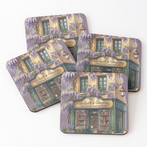 Item preview, Vintage Wisteria Bookshop - French Library & Botanical Storefront designed and sold by MimiSabu.