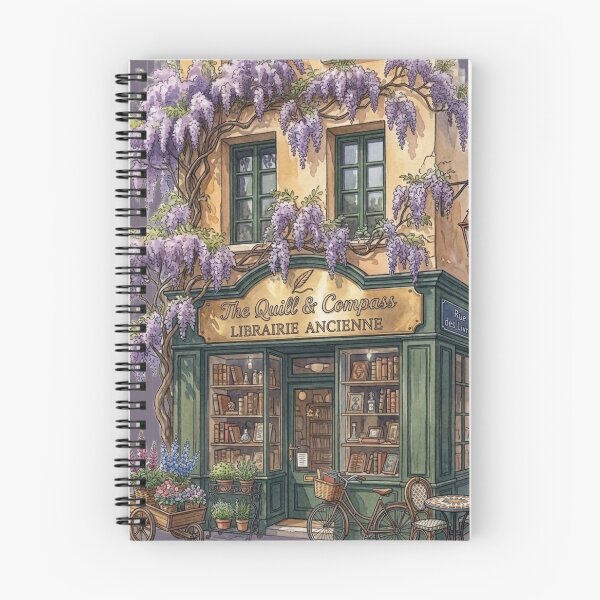 Item preview, Vintage Wisteria Bookshop - French Library & Botanical Storefront designed and sold by MimiSabu.
