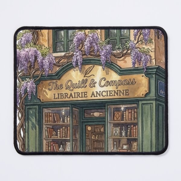 Item preview, Vintage Wisteria Bookshop - French Library & Botanical Storefront designed and sold by MimiSabu.
