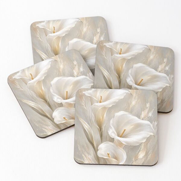 Item preview, Elegant White Calla Lilies designed and sold by aurelixagency.