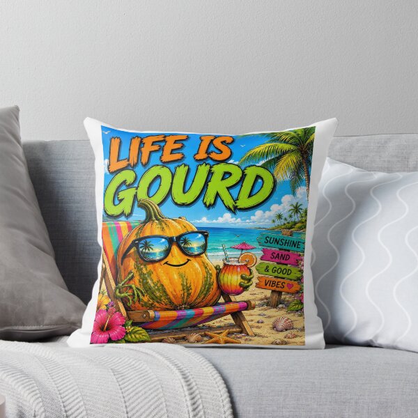 Item preview, Life Is Gourd – Funny Pumpkin Pun Shirt designed and sold by RJsTees.