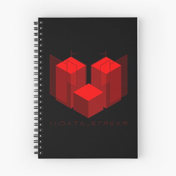 Item preview, Data Stream Red Geometric Minimalist Digital Art designed and sold by VOIDXX.