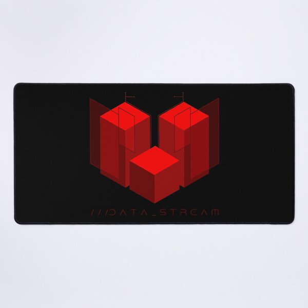 Item preview, Data Stream Red Geometric Minimalist Digital Art designed and sold by VOIDXX.