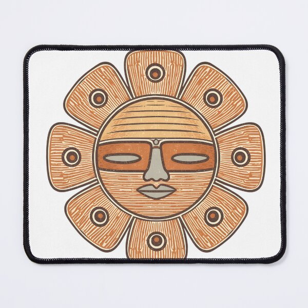 Item preview, Ancient Tribal Sun Mask Illustration designed and sold by wxcert.