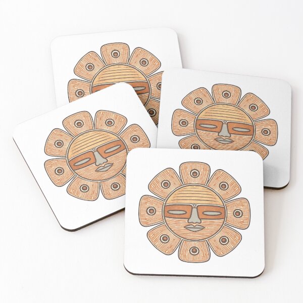 Item preview, Ancient Tribal Sun Mask Illustration designed and sold by wxcert.
