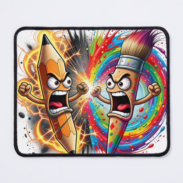 Item preview, Pencil Paintbrush Art Rivalry designed and sold by Imaginarium of Chaos falcon88 .
