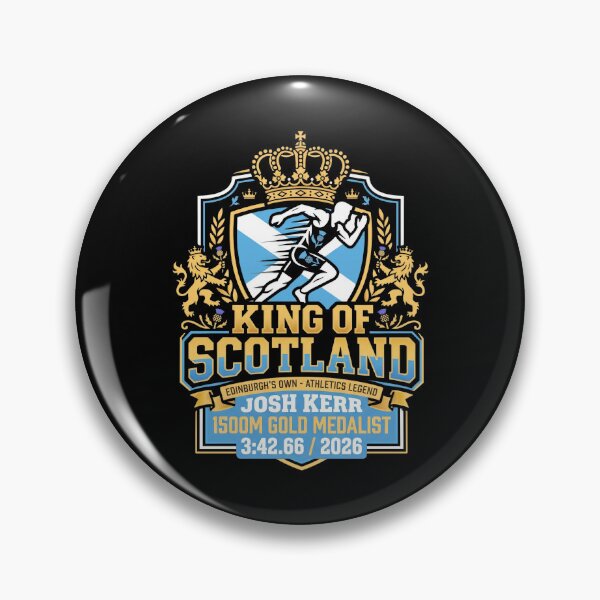 Item preview, Josh Kerr - King Of Scotland - Edinburgh's Own - Athletics Legend - 1500M Gold Medalist - 3:42.66 / 2026 designed and sold by ismaelgeme.