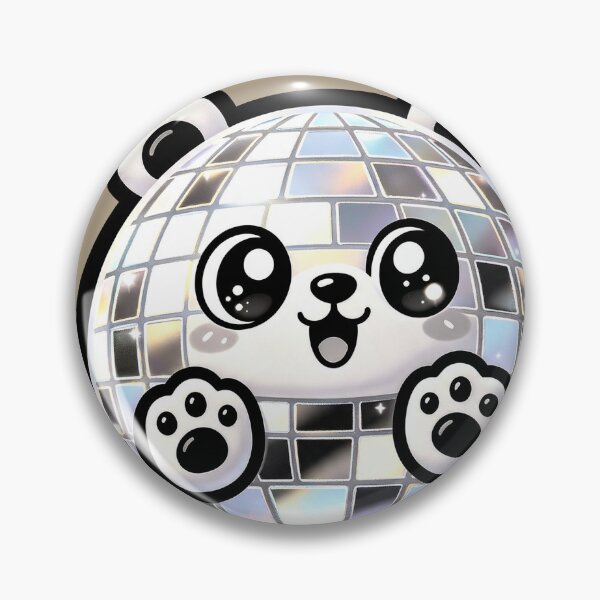 Item preview, Cute Disco Ball Panda - Kawaii Retro Party Art designed and sold by Outlet Raloel.