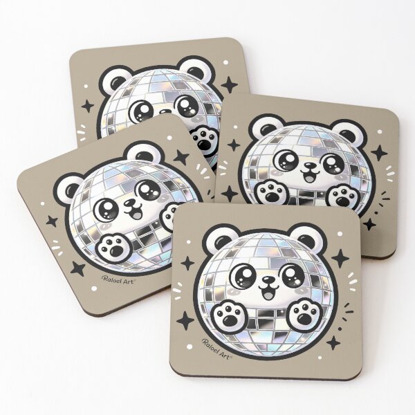 Item preview, Cute Disco Ball Panda - Kawaii Retro Party Art designed and sold by Outlet Raloel.