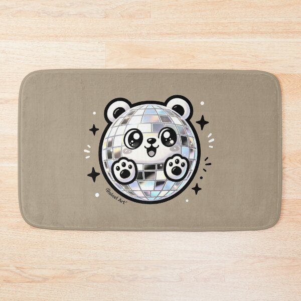 Item preview, Cute Disco Ball Panda - Kawaii Retro Party Art designed and sold by Raloel Art.