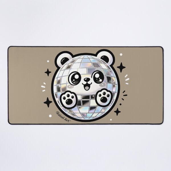 Item preview, Cute Disco Ball Panda - Kawaii Retro Party Art designed and sold by Outlet Raloel.