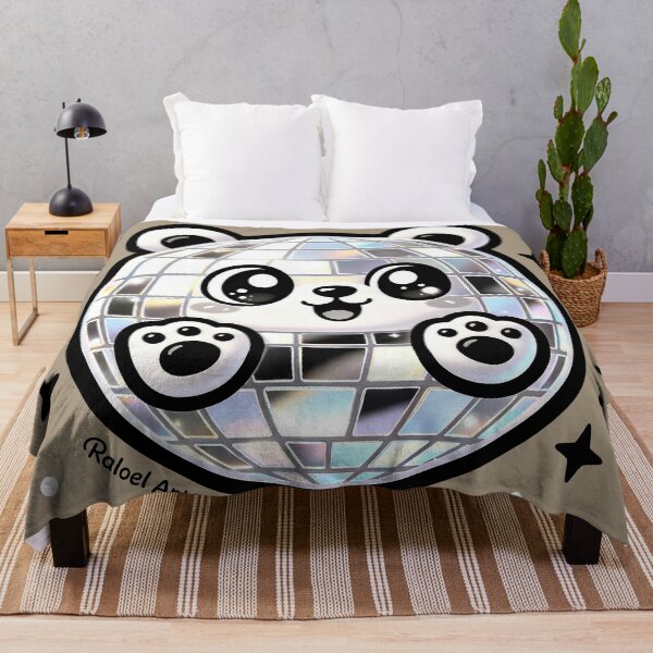 Item preview, Cute Disco Ball Panda - Kawaii Retro Party Art designed and sold by Outlet Raloel.