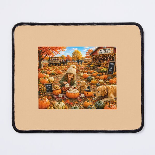 Item preview, Pumpkin Patch Tea Party designed and sold by Novel Works Studio.