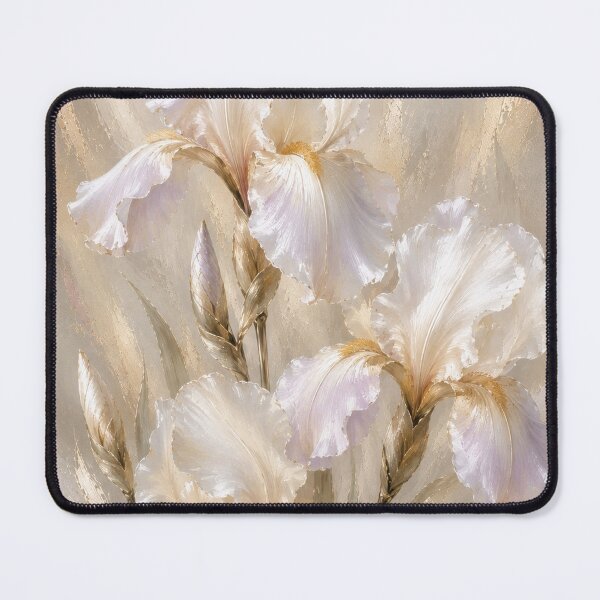 Item preview, Ethereal White Iris Flowers designed and sold by aurelixagency.