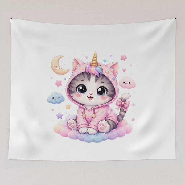 Item preview, Kawaii Unicorn Cat designed and sold by MySthore.