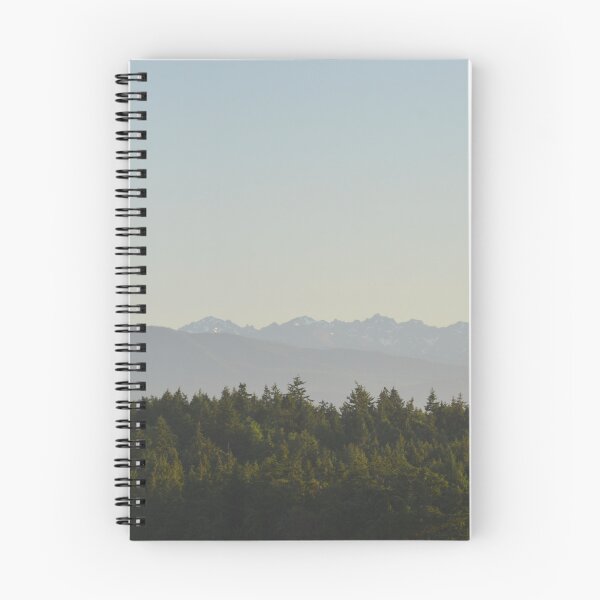 Item preview, Hazy Mountain Range Over Evergreen Forest designed and sold by MiraNadaPrints.