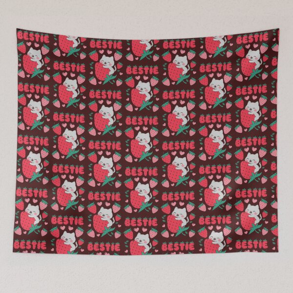 Item preview, Cute Strawberry Cat Bestie designed and sold by MOCH- ART.