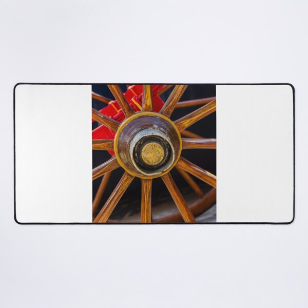 Item preview, Colorful Painted Wooden Wagon Wheel With Bright Flower Basket Decoration and Traditional Folk Design designed and sold by Nmallia.