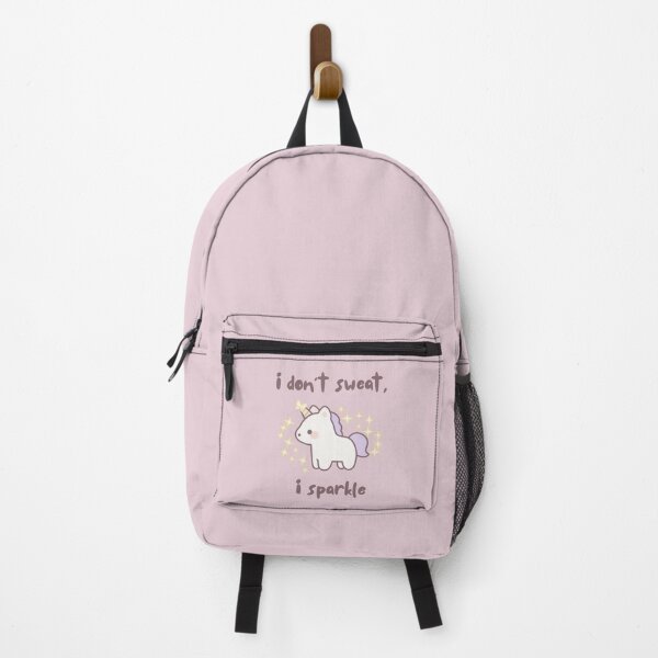 Item preview, I Don't Sweat I Sparkle | Kawaii Unicorn Funny Quote Sticker & T-Shirt designed and sold by Olive Thread Co..