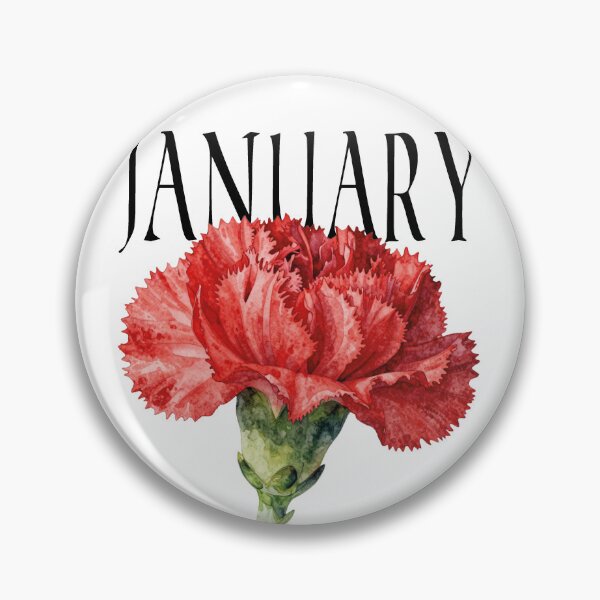 Item preview, Watercolor Red Carnation January Birth Flower designed and sold by WildArtIT.
