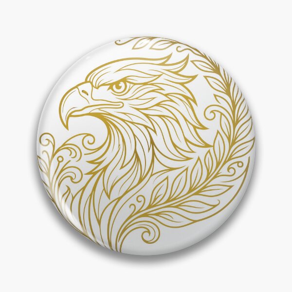 Item preview, Majestic Eagle Botanical Wreath Line Art Illustration designed and sold by ZUMERI.