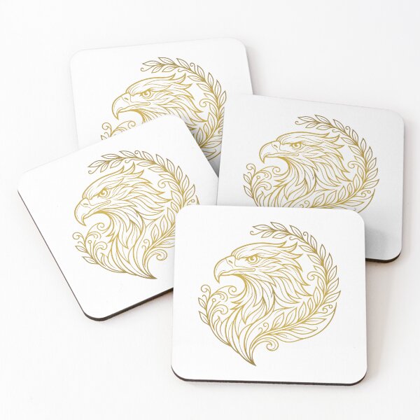Item preview, Majestic Eagle Botanical Wreath Line Art Illustration designed and sold by ZUMERI.
