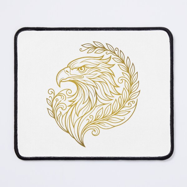 Item preview, Majestic Eagle Botanical Wreath Line Art Illustration designed and sold by ZUMERI.