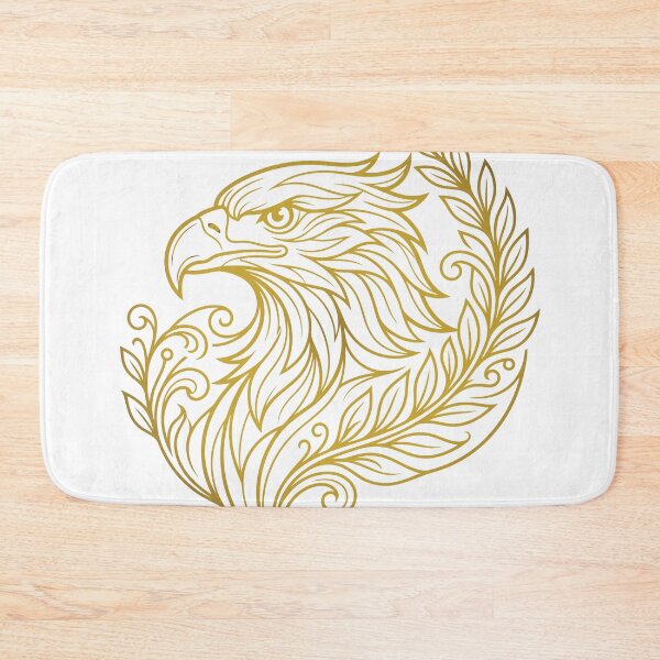 Item preview, Majestic Eagle Botanical Wreath Line Art Illustration designed and sold by ZUMERI.