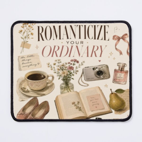 Item preview,  Romanticize Your Ordinary Vintage Aesthetic | Bookish Coffee Floral Design designed and sold by TulipsArtDesigns .