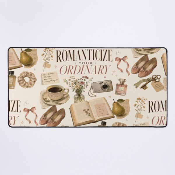 Item preview, Romanticize Your Ordinary Vintage Aesthetic | Bookish Coffee Floral Design designed and sold by TulipsArtDesigns .