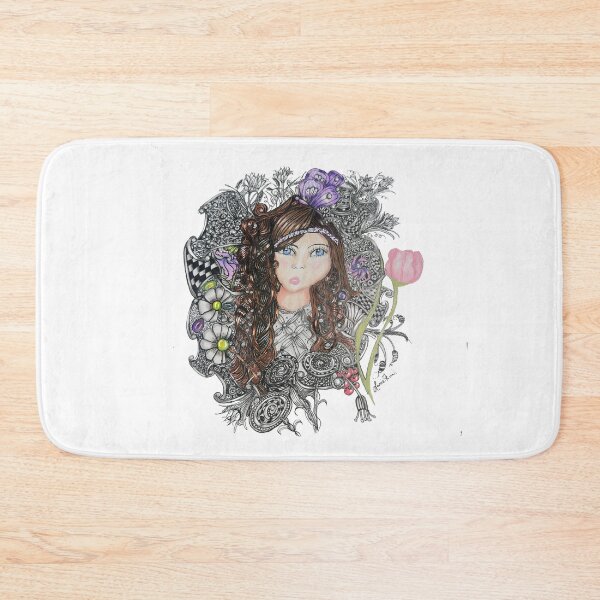 Item preview, Zentangle Flower Girl designed and sold by LorieFossaArt.