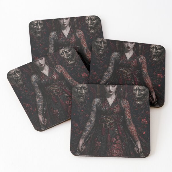 Item preview, Twin Hannya Geisha Irezumi Assassin Art designed and sold by MouradStudio.