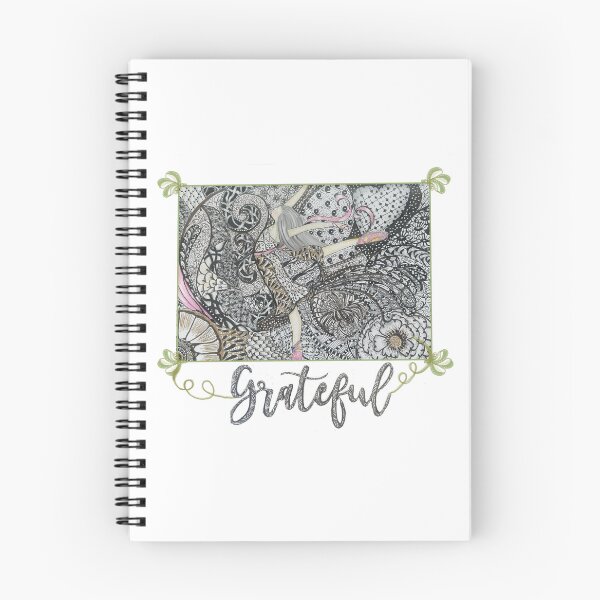 Artikelvorschau, Dankbare Zentangle-Ballerina entworfen und verkauft von LorieFossaArt.