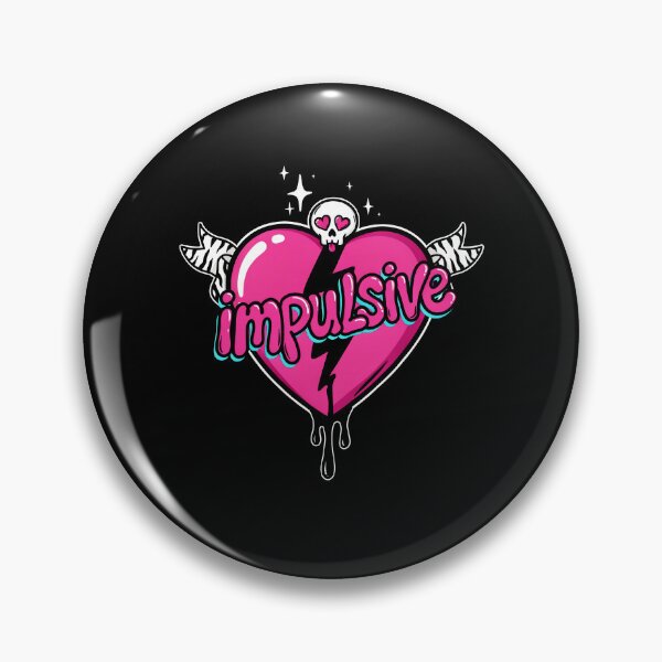 Item preview, Impulsive Heart Scene Emo Aesthetic Gift designed and sold by Say It With Ink.