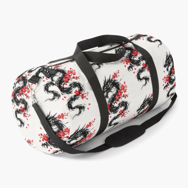 Item preview, Mystic Black Ink Dragon and Red Sakura Blossoms designed and sold by Ink-verse-.
