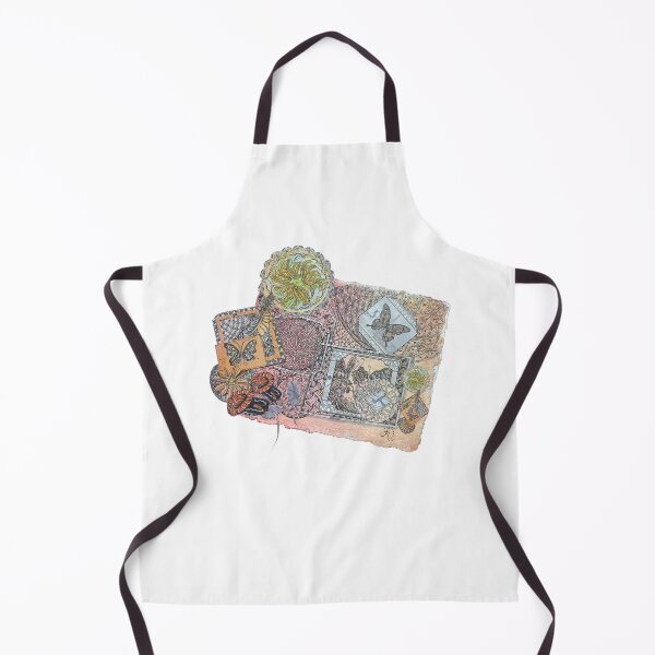 Item preview, Zentangle Butterfly Collage designed and sold by LorieFossaArt.